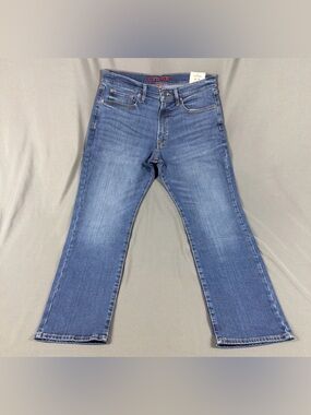Lucky Brand Jeans 410 Athletic Straight 34 x 30 Saddle Blue Cotton NWT MSRP $99
